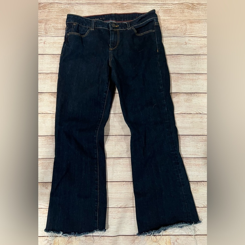 Talbots Fringe Hem Jeans, size 8.